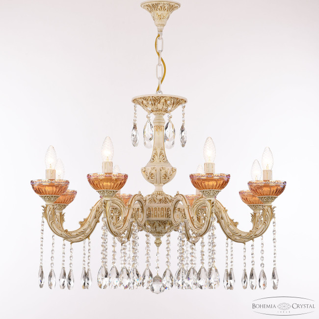 Подвесная люстра Bohemia Ivele Crystal AL79101/8/250 A WMG P Shampan/M-1G Подвесная люстра Bohemia Ivele Crystal AL79101/8/250 A WMG P Shampan/M-1G