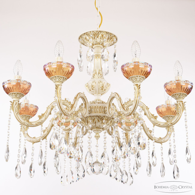 Подвесная люстра Bohemia Ivele Crystal AL79101/8/250 A WMG P Shampan/M-1G Подвесная люстра Bohemia Ivele Crystal AL79101/8/250 A WMG P Shampan/M-1G
