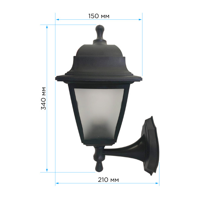 Уличный настенный светильник Apeyron Леда 11-11ЧЕРМАТСТ Уличный настенный светильник Apeyron Леда 11-11ЧЕРМАТСТ