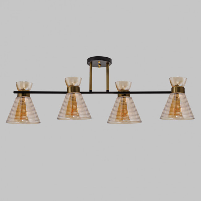 Потолочная люстра IMEX MD.6200-4-S-BK+COP Потолочная люстра IMEX MD.6200-4-S-BK+COP