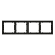 Рамка на 4 поста Voltum S70 VLS100408 (черный матовый)
