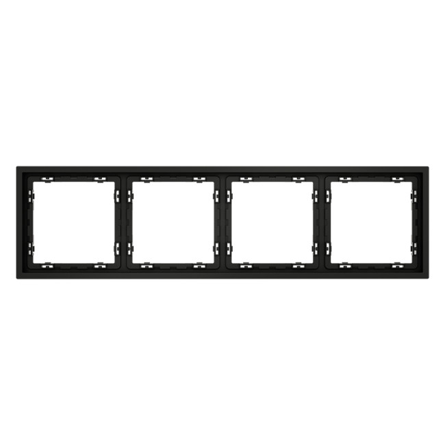 Рамка на 4 поста Voltum S70 VLS100408 (черный матовый) Рамка на 4 поста Voltum S70 VLS100408 (черный матовый)