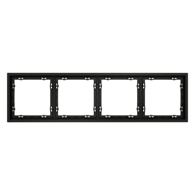 Рамка на 4 поста Voltum S70 VLS100408 (черный матовый) Рамка на 4 поста Voltum S70 VLS100408 (черный матовый)