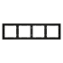 Рамка на 4 поста Voltum S70 VLS100408 (черный матовый) Рамка на 4 поста Voltum S70 VLS100408 (черный матовый)