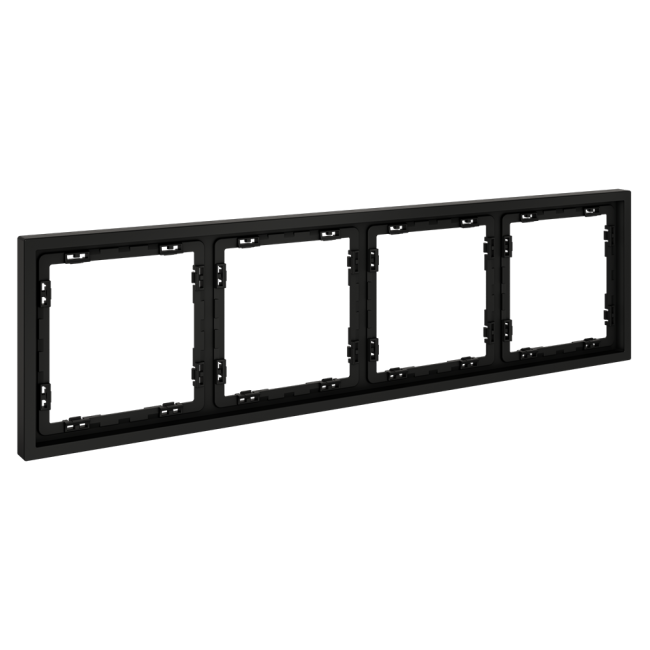 Рамка на 4 поста Voltum S70 VLS100408 (черный матовый) Рамка на 4 поста Voltum S70 VLS100408 (черный матовый)