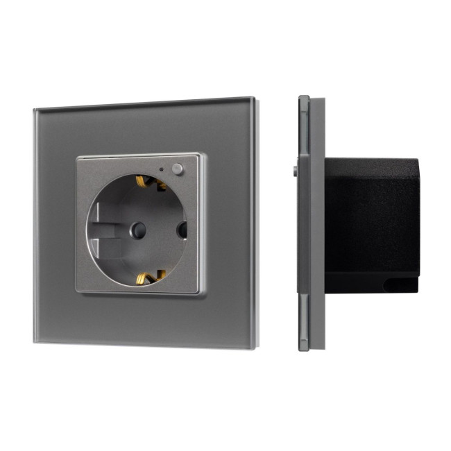 Розетка электрическая с Zigbee управлением Arlight SCT-OMALI-EUZB1-PL-GR (240V, 16A, Zigbee) 050101 Розетка электрическая с Zigbee управлением Arlight SCT-OMALI-EUZB1-PL-GR (240V, 16A, Zigbee) 050101