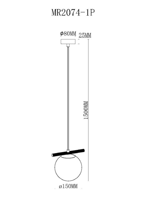 Подвесной светильник Myfar Francis MR2074-1P Подвесной светильник Myfar Francis MR2074-1P