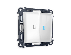 Комплект механизма 2-кл проходного выключателя с подсветкой Ambrella Volt Alfa MA104040