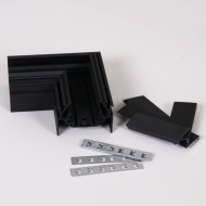 Магнитный шинопровод для натяжных потолков (гарпун) Reluce RL 06301 corner connector BK