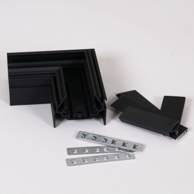 Магнитный шинопровод для натяжных потолков (гарпун) Reluce RL 06301 corner connector BK Магнитный шинопровод для натяжных потолков (гарпун) Reluce RL 06301 corner connector BK