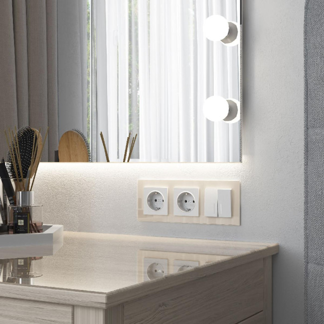 Выключатель двухклавишный Werkel 4690389184666 W1120161 a059273 Выключатель двухклавишный Werkel 4690389184666 W1120161 a059273