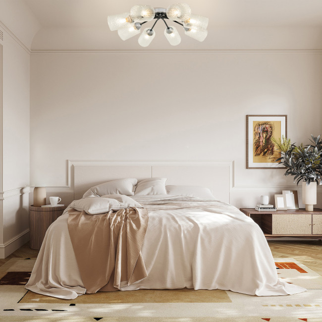 Потолочная люстра Arte Milano Napoli 326207/8 CR.BK Потолочная люстра Arte Milano Napoli 326207/8 CR.BK