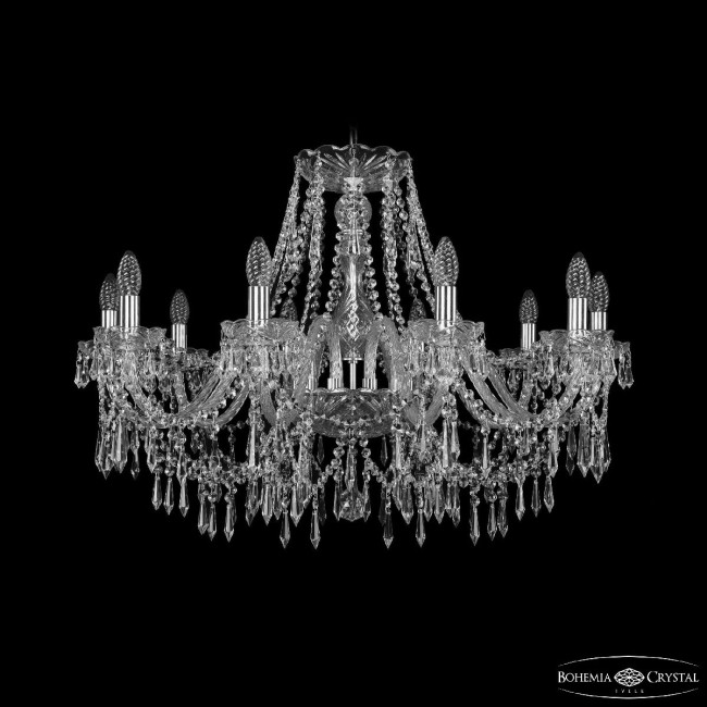 Подвесная люстра Bohemia Ivele Crystal 1403/10/300 Ni Подвесная люстра Bohemia Ivele Crystal 1403/10/300 Ni
