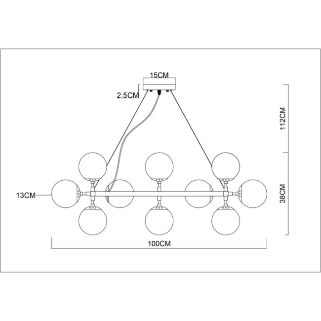 Подвесная люстра Arte Lamp A1664SP-25BK Подвесная люстра Arte Lamp A1664SP-25BK