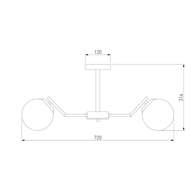 Потолочная люстра Eurosvet Frost 70154/6 латунь