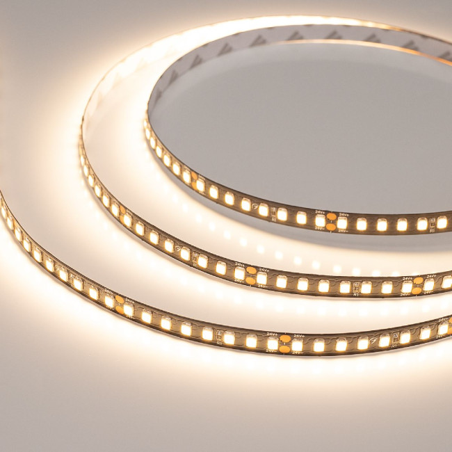 Светодиодная лента Arlight RT-A160-BLACK-8mm 24V Warm3000 (12 W/m, IP20, 2835, 5m) (Arlight, высок.эфф.150 лм/Вт) 029426(2)