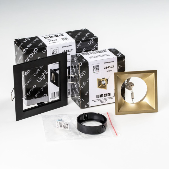 Встраиваемый светильник Lightstar Domino (214517+214503+214007) D51703BMOD Встраиваемый светильник Lightstar Domino (214517+214503+214007) D51703BMOD