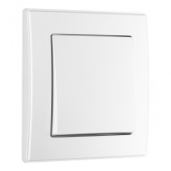 Выключатель одноклавишный Arte Milano SET06-1-30-1 silver