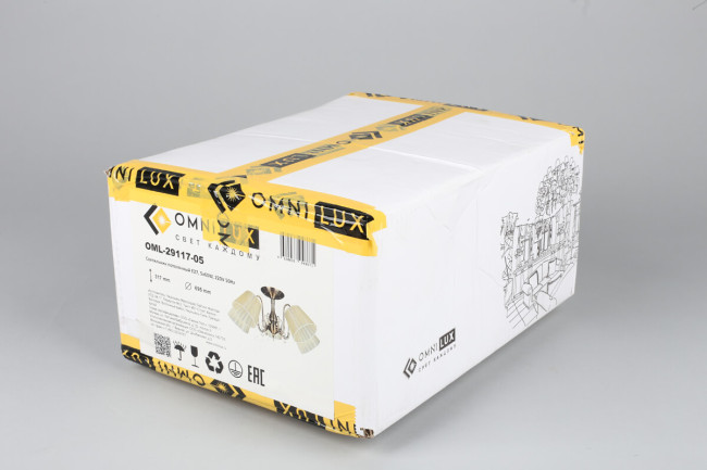 Потолочная люстра Omnilux Leonessa OML-29117-05 Потолочная люстра Omnilux Leonessa OML-29117-05