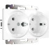 Розетка двойная с заземлением Werkel белый W1172001 4690389155352 Розетка двойная с заземлением Werkel белый W1172001 4690389155352