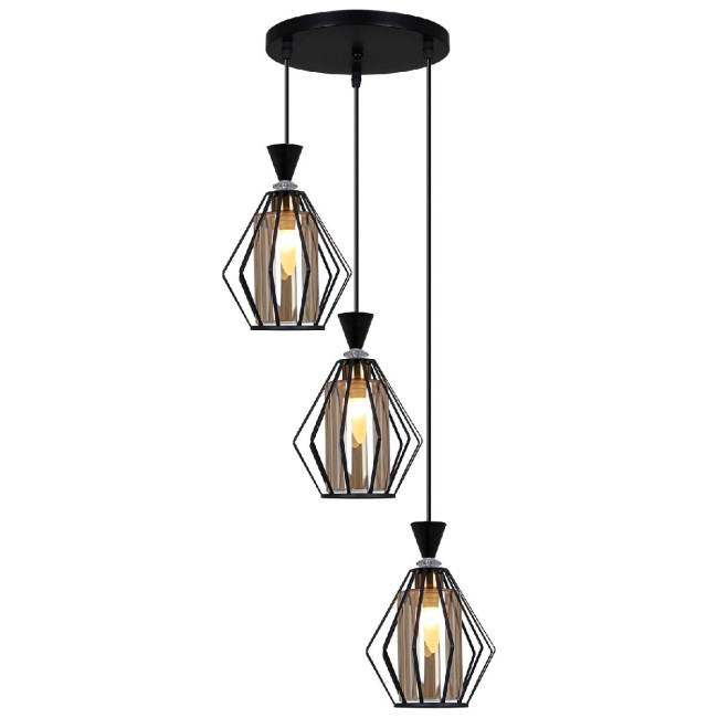 Подвесной светильник Reluce 00305-0.9-03 BK+WH Подвесной светильник Reluce 00305-0.9-03 BK+WH