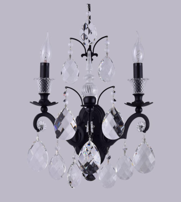 Бра Crystal Lux Magnifico AP2 Black/Transparent Бра Crystal Lux Magnifico AP2 Black/Transparent
