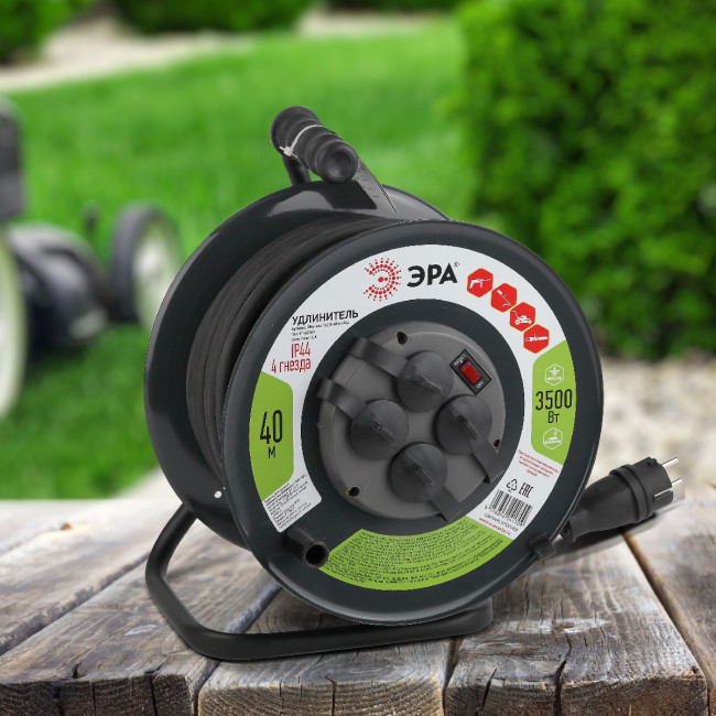 Удлинитель силовой Эра RMx-4es-3x2.5-40m-IP44(KG) Б0043059 Удлинитель силовой Эра RMx-4es-3x2.5-40m-IP44(KG) Б0043059