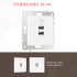 Розетка USB 2.1А+1А Arte Milano 206.46-1.white Розетка USB 2.1А+1А Arte Milano 206.46-1.white