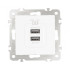 Розетка USB 2.1А+1А Arte Milano 206.46-1.white Розетка USB 2.1А+1А Arte Milano 206.46-1.white