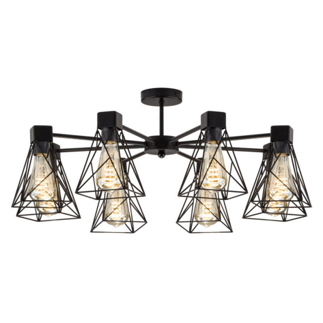 Потолочная люстра Eurosvet Trappola 70107/8 черный
