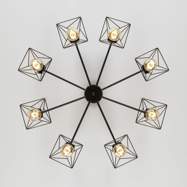 Потолочная люстра Eurosvet Trappola 70107/8 черный