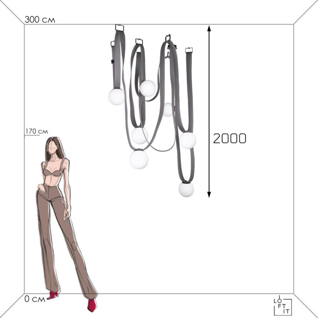 Подвесная люстра Loft IT Picot 10240/7 Подвесная люстра Loft IT Picot 10240/7