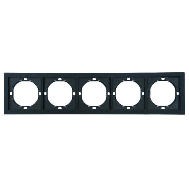 Рамка 5-местная Stekker Мия PFR00-3005-05 черный бархат 50465