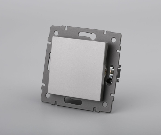 Механизм выключателя одноклавишный перекрёстный Arlight SWT-MKX1-PL-GR-V (250V, 10A) 049877 Механизм выключателя одноклавишный перекрёстный Arlight SWT-MKX1-PL-GR-V (250V, 10A) 049877
