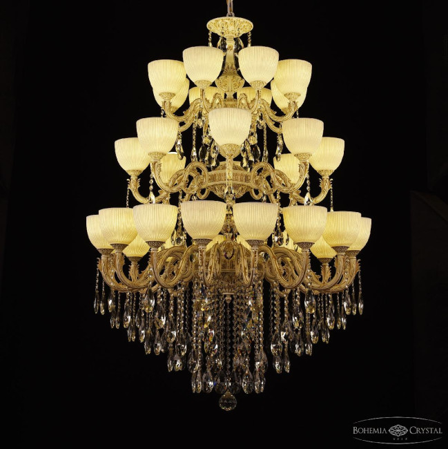 Подвесная люстра Bohemia Ivele Crystal AL79101/16+8+8/300/3d B WMG P1 U Line Подвесная люстра Bohemia Ivele Crystal AL79101/16+8+8/300/3d B WMG P1 U Line