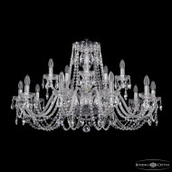 Подвесная люстра Bohemia Ivele Crystal 1402/10+5/360 Ni Подвесная люстра Bohemia Ivele Crystal 1402/10+5/360 Ni