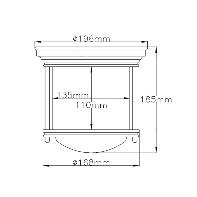 Потолочный светильник Hinkley Hadrian QN-HADRIAN-MINI-F-BR-CLEAR Потолочный светильник Hinkley Hadrian QN-HADRIAN-MINI-F-BR-CLEAR