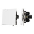 Механизм выключателя одноклавишный проходной Arlight SWT-TENDO-MKP1-PL-WH (230V, 10A) 054148