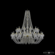 Подвесная люстра Bohemia Ivele Crystal 1410/24+12/530/h-156 G V0300