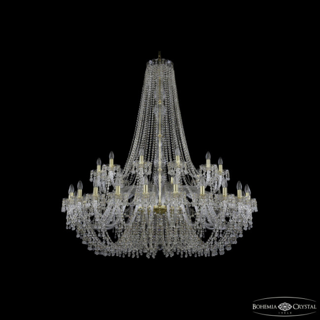 Подвесная люстра Bohemia Ivele Crystal 1410/24+12/530/h-156 G V0300