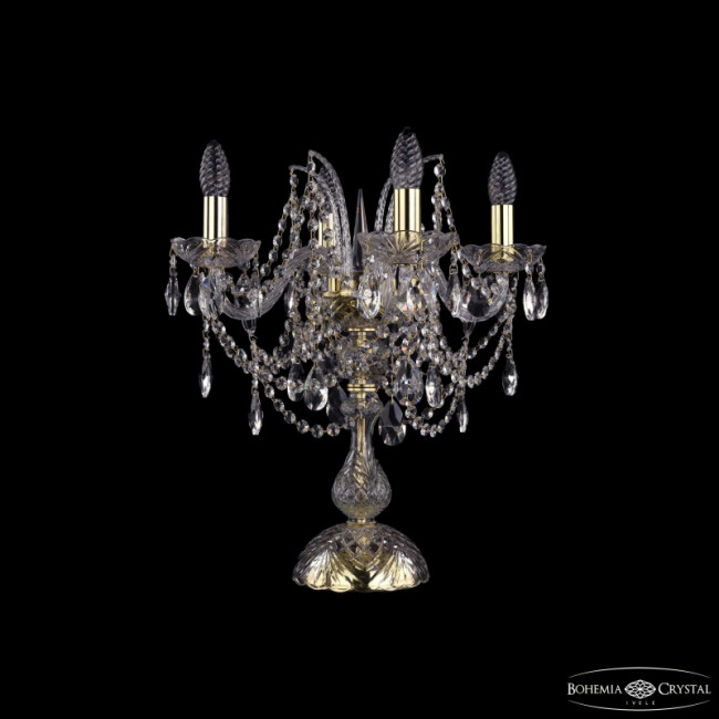 Настольная лампа Bohemia Ivele Crystal 1411L/4/141-47 G Настольная лампа Bohemia Ivele Crystal 1411L/4/141-47 G
