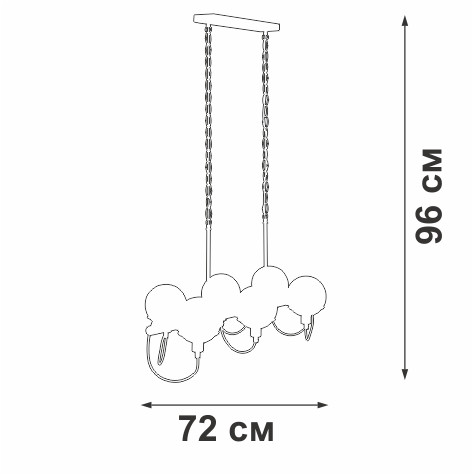 Подвесная люстра Vitaluce V2862-1/6 Подвесная люстра Vitaluce V2862-1/6