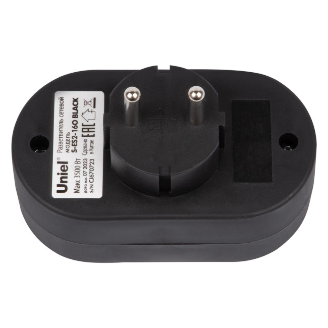 Сетевой разветвитель Uniel S-ES2-16O BLACK UL-00011234