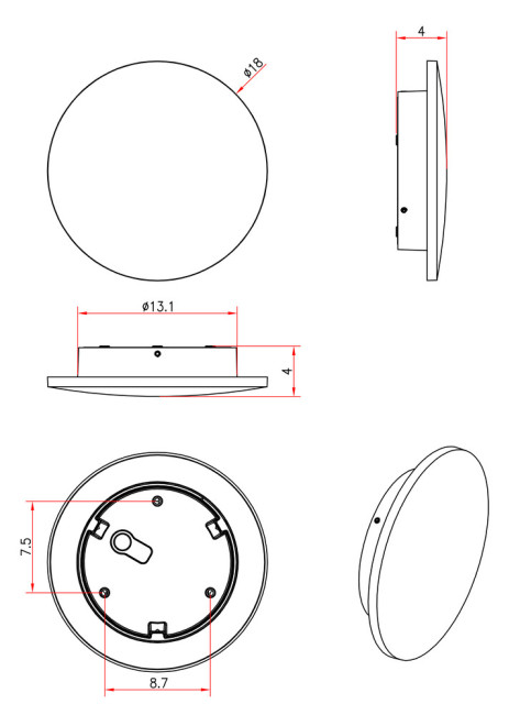 Уличный настенный светильник Arte Lamp Nimbo A1510AL-1WH