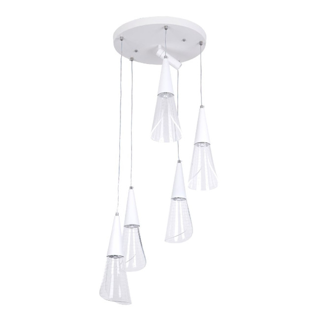 Каскадная люстра LED4U L7106-6 WТ Каскадная люстра LED4U L7106-6 WТ