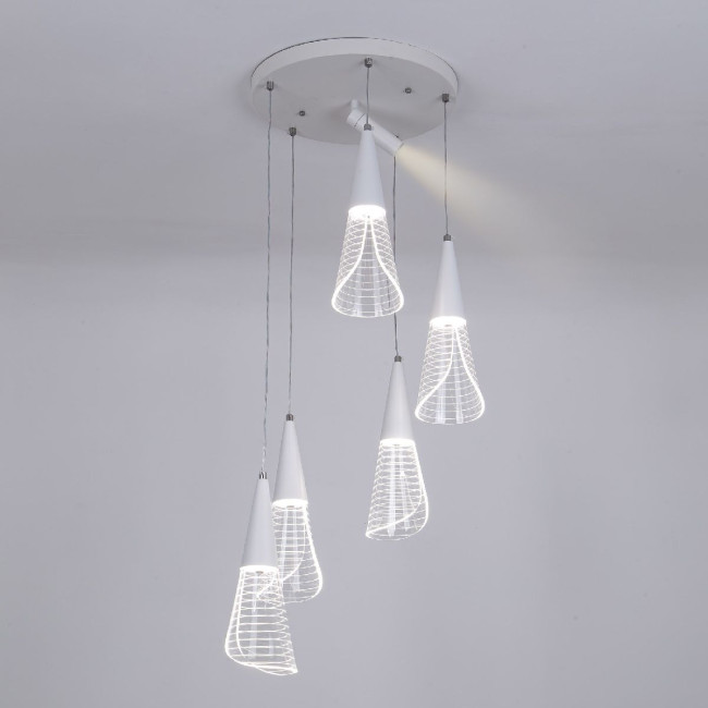 Каскадная люстра LED4U L7106-6 WТ Каскадная люстра LED4U L7106-6 WТ