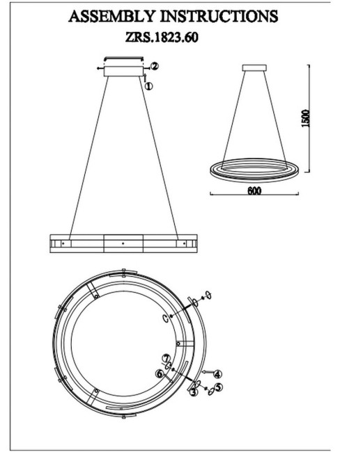 Подвесной светильник Zortes Criolla ZRS.1823.60 Подвесной светильник Zortes Criolla ZRS.1823.60