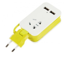 Удлинитель (UL-00003429) Uniel 1гн х 1,5м б/з Travel S-CT1-1,5U White/Green