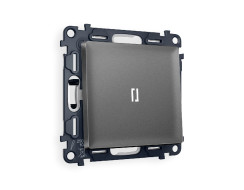 Комплект механизма 1-кл проходного выключателя с подсветкой Ambrella Volt Alfa MA652035