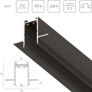 Шинопровод однофазный встраиваемый Lightstar Teta Pro 505227 Шинопровод однофазный встраиваемый Lightstar Teta Pro 505227
